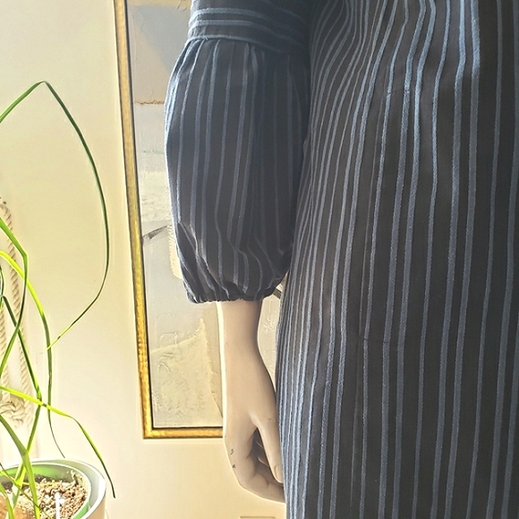 Noa Noa | Striped Padded Coat with Removable Cuffs - Picture 9 of 13